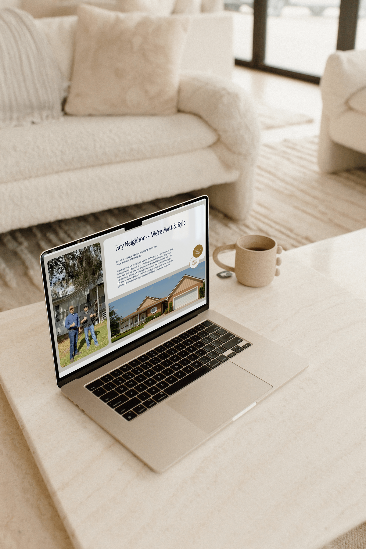 Laptop open and designer working on website maintenance and support services